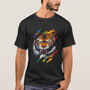T-shirt Tigre du Bengale Tiger Tiger Tiger Tiger Gay pride