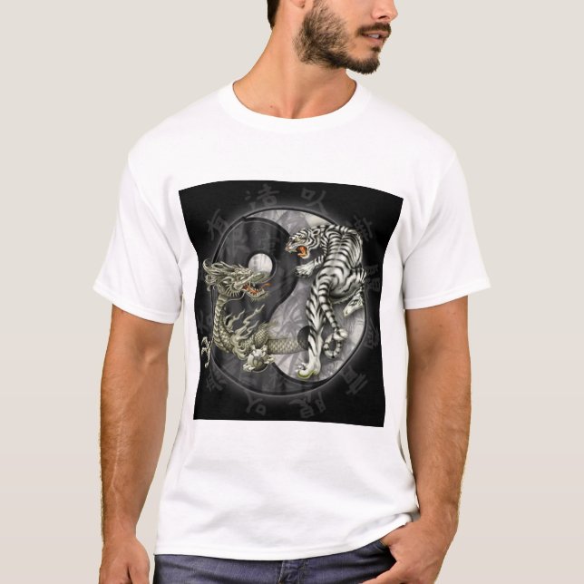T-shirt tigre du dragon v (Devant)