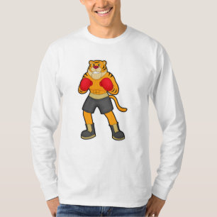 T-shirt Tigre en boîte avec gants de boxe