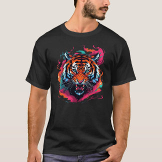 T-shirt tigre en colère