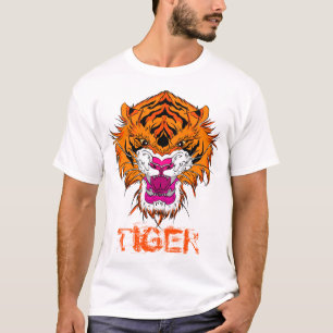 T-shirt Tigre en colère