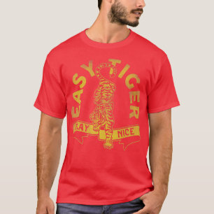 T-shirt Tigre Facile, Jouer Nice mignonne et drôle Typogra