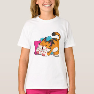 T-shirt Tigre fatigué