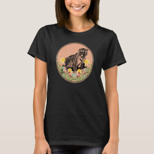 T-shirt Tigre - Floral Flower