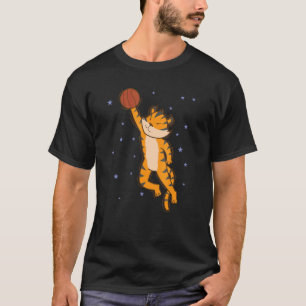 T-shirt Tigre joue Basket-ball gros Chat Animal