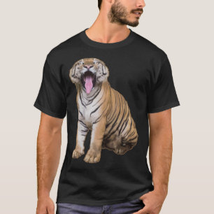 T-SHIRT TIGRE LION JAGUAR LÉOPARD TÊTE ANIMAL SUPPORT