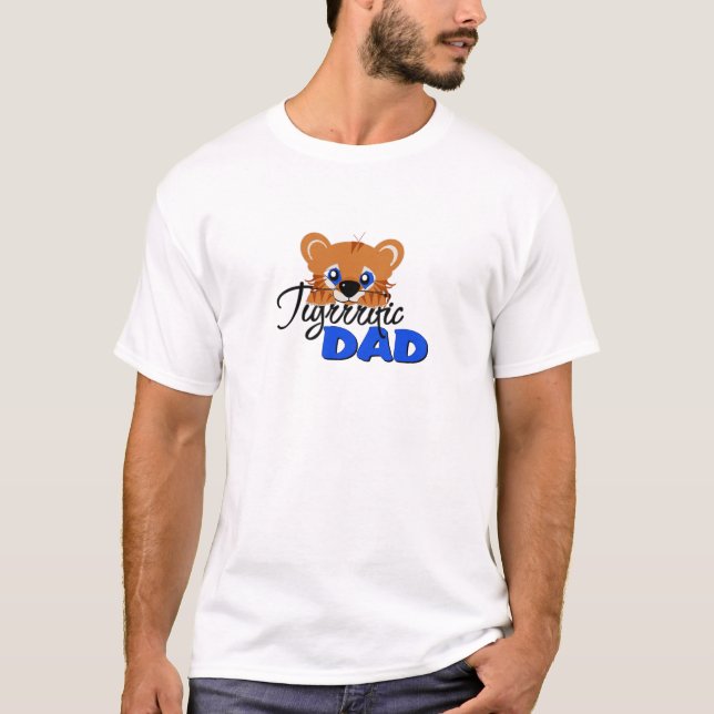T-shirt Tigre mignon de papa terrible (Devant)