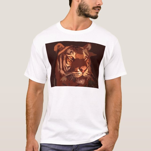 T-shirt Tigre noir (Devant)