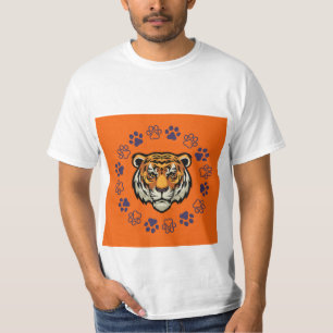 T-shirt Tigre orange et bleu