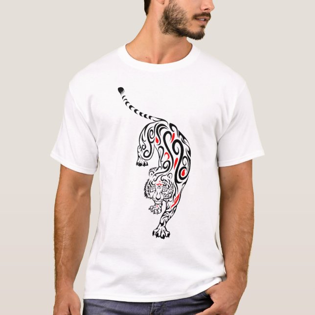 T-shirt Tigre ornemental (Devant)
