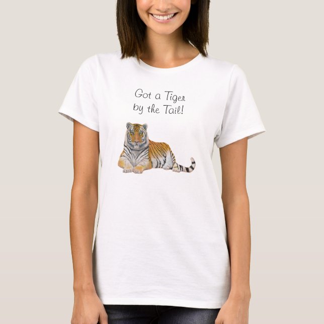 T-shirt Tigre par la queue (Devant)