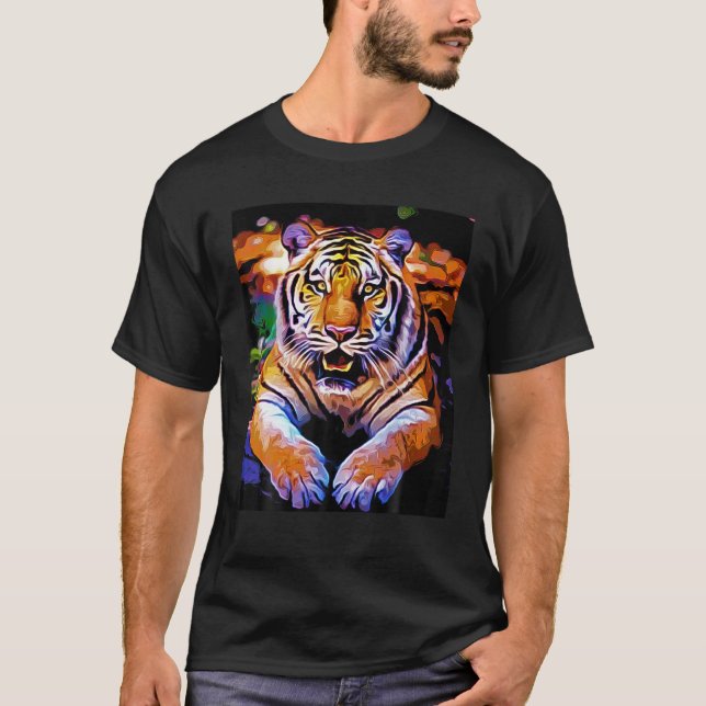 T-shirt Tigre Peint (Devant)