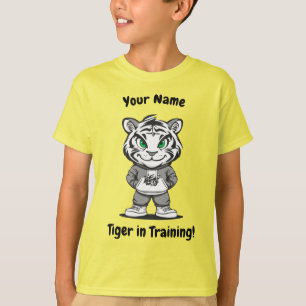 T-shirt Tigre personnalisé - "Tigre en formation"