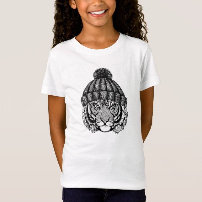 T-Shirt Tigre prêt de mode d'hiver (Devant)