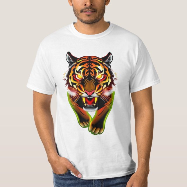 T-shirt Tigre Raging (Devant)