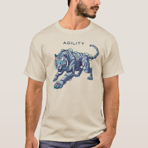 T-shirt Tigre Robotique Futuriste