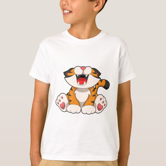 T-shirt Tigre rougissant (Devant)
