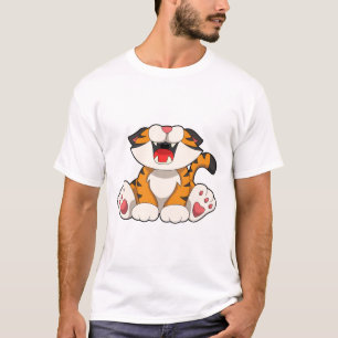 T-shirt Tigre rougissant