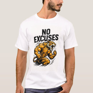T-shirt tigre rugir avec muscle