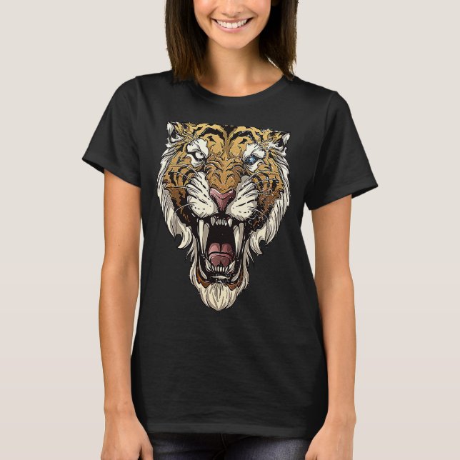 T-shirt Tigre sauvage des années 80 (Devant)