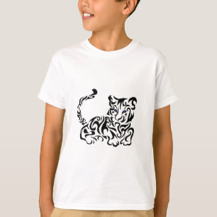 T-shirt Tigre Squirls