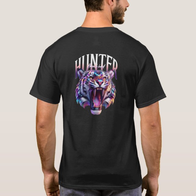 T - Shirt tigre style art pour home, femme et enfa (Rückseite)