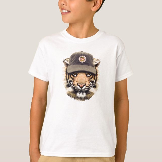 T-shirt Tigre surfant (Devant)