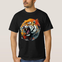 T-shirt Tigre torride - couleurs intenses