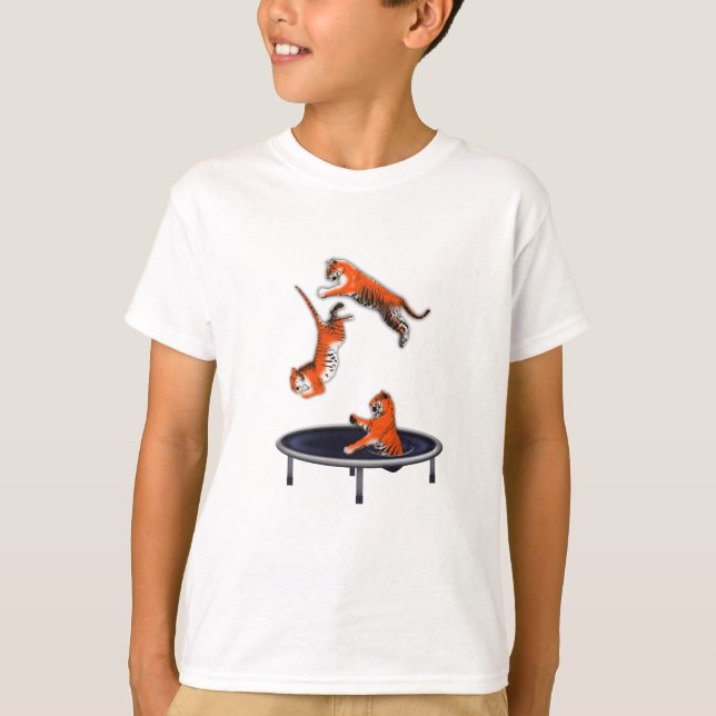 T-shirt tigre trampolining (Devant)