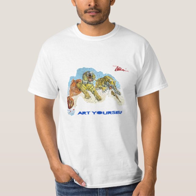 T-shirt Tigres de l'art vous-même - dans les rêves (Devant)
