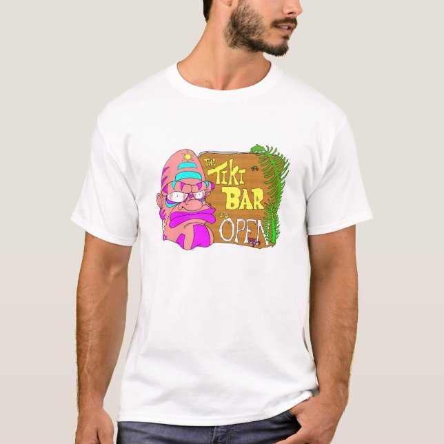 T-shirt Tiki Bar est ouvert (Devant)