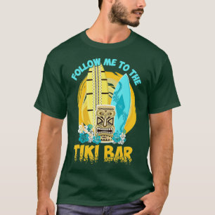 T-shirt Tiki Bar Tropical HawaiianHawaii Vacances Party