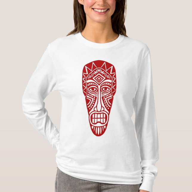 T-shirt Tiki Mask II - Ruby Red (Devant)