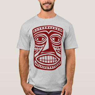 T-shirt Tiki Mask III - Burgandy