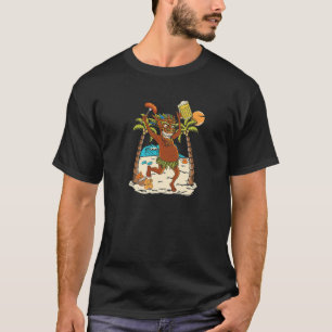 T-shirt Tiki Style Hawaii Vacances Plage île Cru été