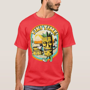 T-shirt Tiki Time Beachy Summer Jardin Pool Party