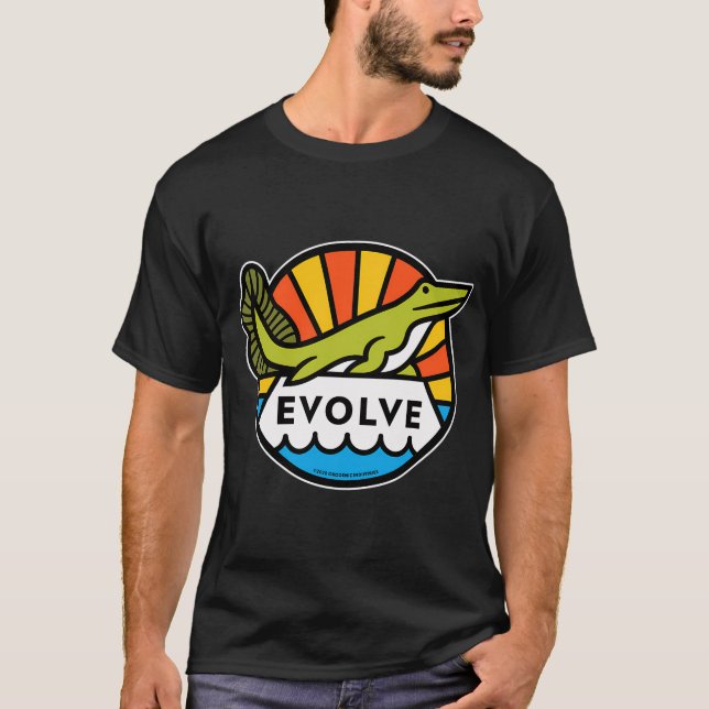 T-shirt Tiktaalik : Évolution (Devant)