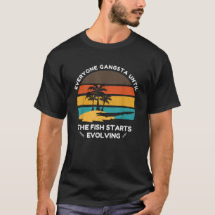 T-shirt Tiktaalik Poisson Ancêtre de l'Évolution Mème