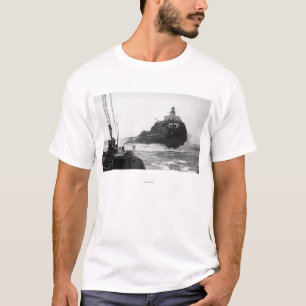 T-shirt Tillamook, phare de l'Orégon de bateau Photograp