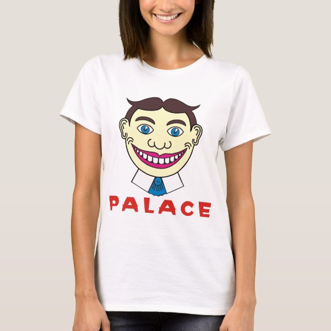 T-shirt Tillie au-dessus des lettres de palais (Devant)