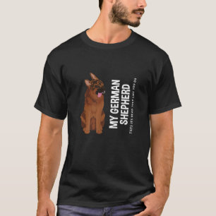 T-shirt Tilt Head Chien drôle Allemand Berger Maman