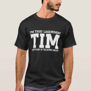 T-shirt Tim Nom personnel Prénom Drôle Tim