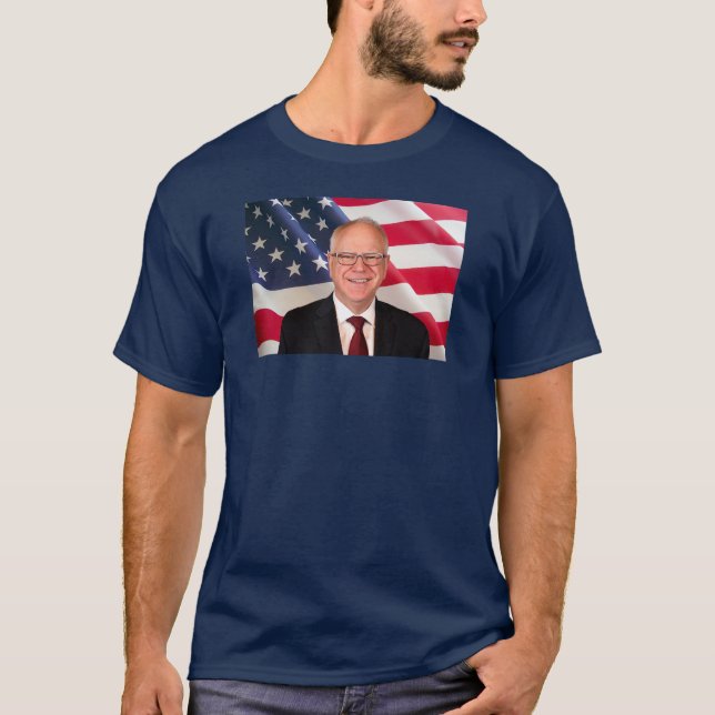 T-shirt Tim Walz pour l'Amérique (Devant)