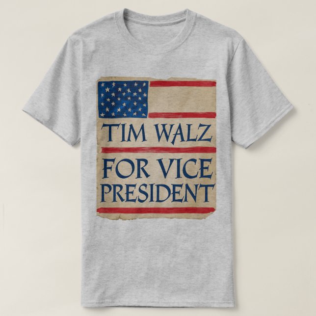 T-shirt TIM WALZ, vice-président (Design devant)