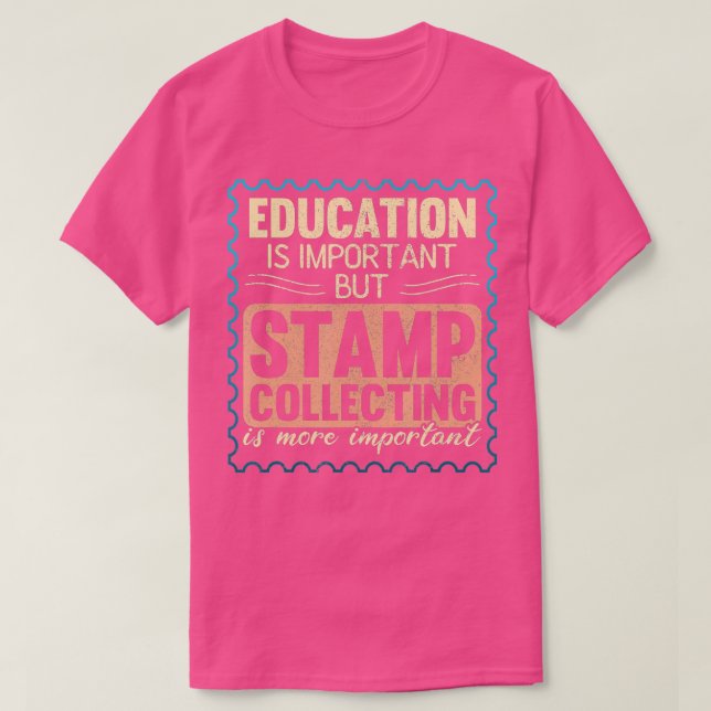 T-shirt Timbre amusant Collecteur de timbres Collecte Phil (Design devant)