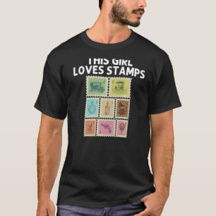 T-shirt Timbre cool Pour Les Filles Timbre Enfant Collecte