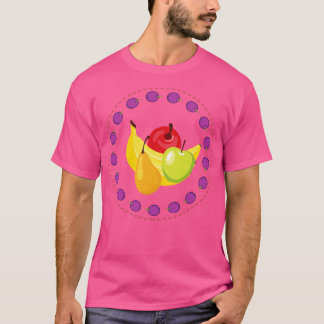 T-shirt Timbre de fruits coupés