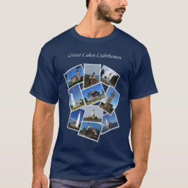 T-shirt Timbre de la chemise du phare des Grands Lacs lett