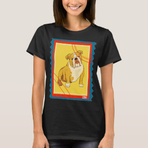 T-shirt Timbre de la poste Vintage anglais BullDog