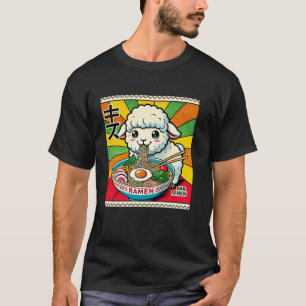 T-shirt Timbre de l'art japonais pop mouton agneau bélier